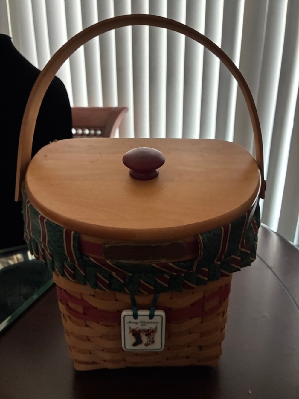 Longaberger Natural Wood Basket Christmas Collection